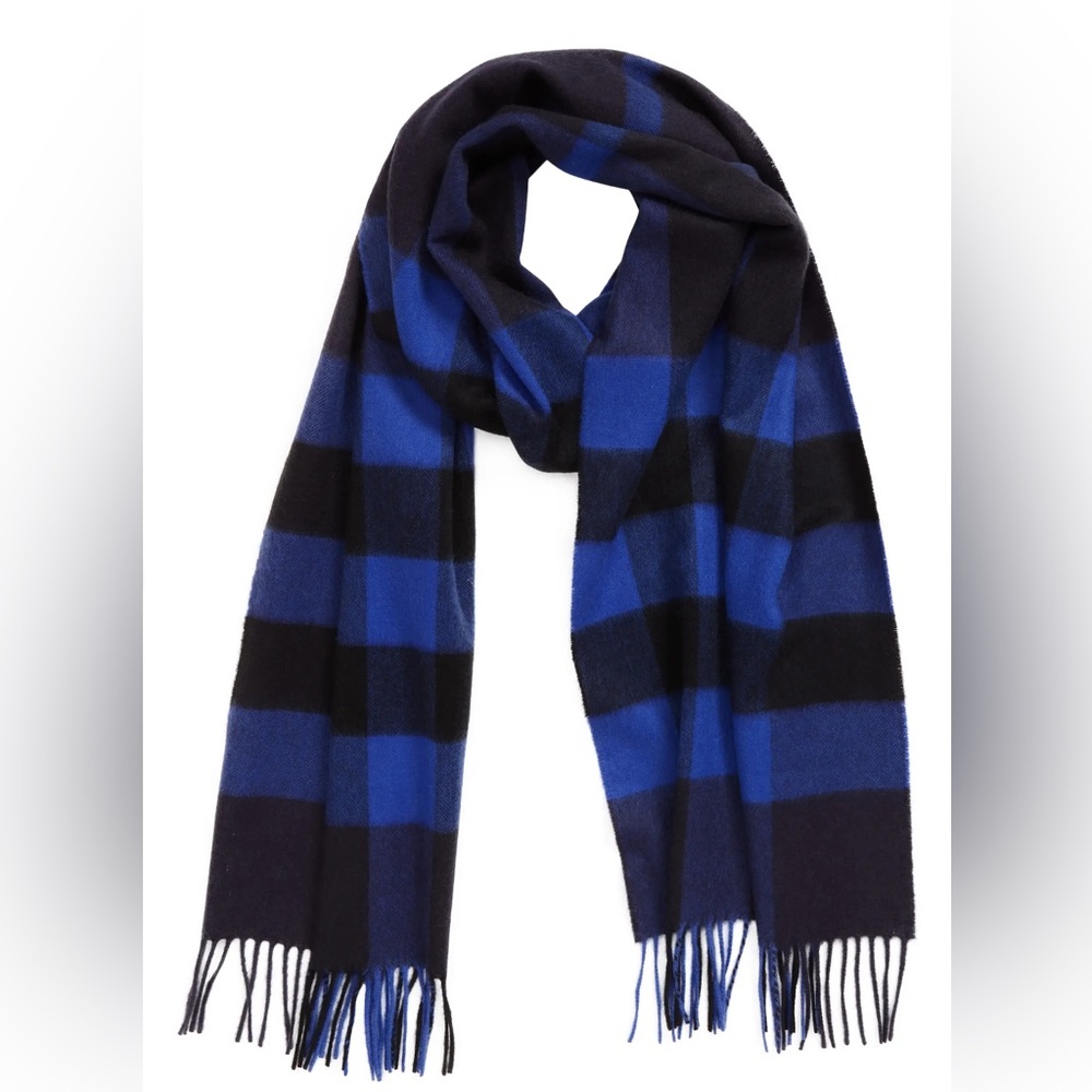 NWT Burberry Check Cashmere Scarf